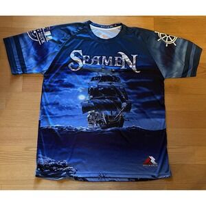 Fishing Shirt Dock At Inwood Joliet IL Seamen Pirate Ship 2XL